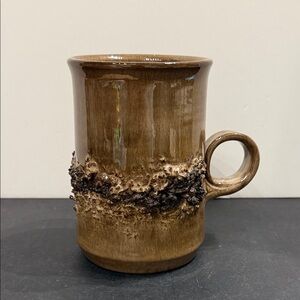 Glit Lava Ceramic Large Brown Mug